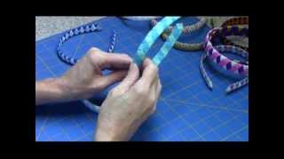 Woven Ribbon Headband Tutorial [upl. by Manouch]