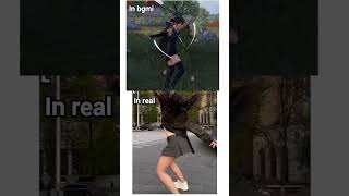 Real life dance ❌ bgmi dance ✅bgmi short viralshorts meme funny [upl. by Revned]