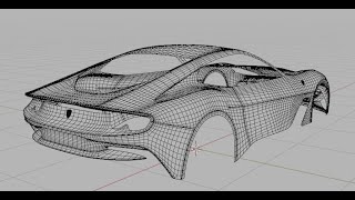 Blender modeling car timelapse Ferrari BR20 Part 1 [upl. by Gardel]