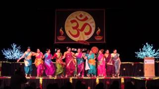 Lezim Dance by Marathi Mandal of Manitoba  2015 [upl. by Aicilehp376]