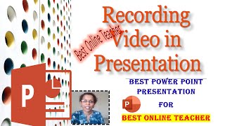 How to Record video in Power point presentationMalayalam Tutorial [upl. by Anil]