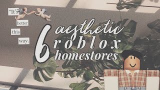 6 Roblox Aesthetic Homestores [upl. by Anol771]