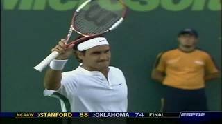 Miami 2006 Roger Federer  Arnaud Clement [upl. by Anaujait]