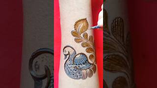 Simple amp Easy Peacock Mehndi Design ❤️ youtubeshorts shorts purelyhenna333 [upl. by Dina785]