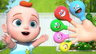 Finger Family Where Are You  Balloon Finger Song For Kids  Leo Nursery Rhymes amp Baby Songs [upl. by Doggett]