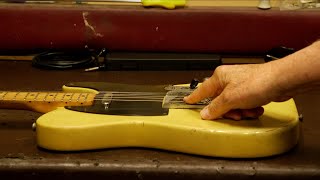 Norman Finds And Opens One Of The Rarest Fender Broadcasters  Serial 1803  1950  Refinished [upl. by Kannan]