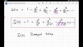 iv Special Functions Bessel Function [upl. by Eanom]