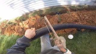 Quality Corrugated Pipe Drainage Dry Soggy Yard Guaranteed [upl. by Jeremiah942]