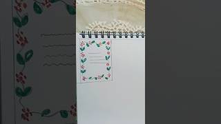 First page decoration idea youtubeshorts [upl. by Yzdnil]