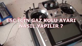 ESC icin gaz kolu ayarı nasıl yapılır ESC Calibration Turkish [upl. by Darsie]