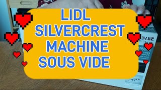 🥰 DÉBALLAGE amp TEST SILVERCREST 🤗 MACHINE SOUS VIDE 🥰 lidl silvercrest [upl. by Laiceps]