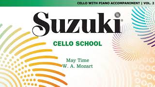 Suzuki Cello 2  May Time  W A Mozart Score Video [upl. by Aneehsit93]