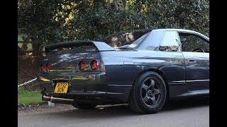 Skyline R32 GTST Kakimoto Exhaust  Decat  Downpipe POPS [upl. by Laemaj]