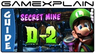 Luigis Mansion 2 Dark Moon Secret Mine D2 Gem Boo amp Puzzle Guide amp Walkthrough 100 [upl. by Alurta]