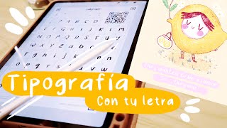 Como crear tipografía con tu propia letra ✨  Tutorial de Calligraphr [upl. by Niwled]