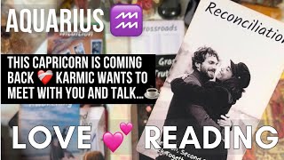 AQUARIUS ♒️ AN OBSESSIVE CAPRICORN 🐐 IS HERE… KARMIC WANTS TO MEET AND SPILL ALL THE TEA ☕️ TO YOU🥸 [upl. by Mcgill]