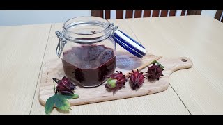 Roselle Jam 洛神花果醬  KIKI Kitchen 簡單煮意 Simple Cookery  KIKI Home Cook 琪琪廚房1分鐘  One Minute Cooking [upl. by Lorac333]