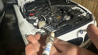 How To Change Spark Plugs On N55 under 10 minutes [upl. by Aititil]