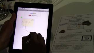 iPad Graphing Calculator  FluidMath on an iPad [upl. by Isdnyl]