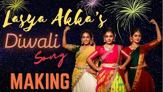 Lasya Akka’s DIWALI SONG MAKING  Between the scenes  Amruthapranay [upl. by Eenoj]