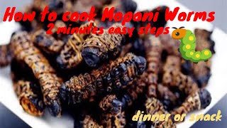 Cook Mopane worms in 10 minutes 🐛  Mashonzha For dinner  how to cook mopane worms traditionally [upl. by Putscher]