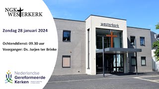 NGK Westerkerk  Ochtenddienst 28 januari 2024 [upl. by Pape]