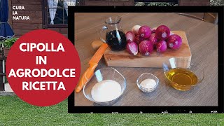 Cipolla in agrodolce Come fare la cipolla rossa di Tropea in agrodolce Ricetta Semplice Calabrese [upl. by Gusba]