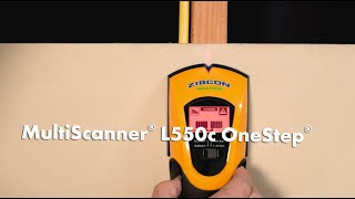 How to Find Studs Metal and Live AC with Zircon MultiScanner L550c Wall Scanner [upl. by Keryt]