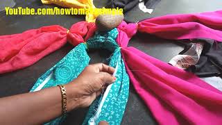 how to make simple doormatcarpetrag rug from waste clothes  DIY Tapete  Paydan banane ka tarika [upl. by Olaf]