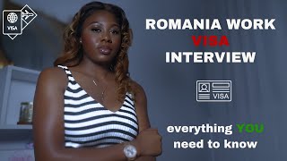 Master Romania Work Visa Interview 🇷🇴 Tips amp Tricks [upl. by Giguere694]