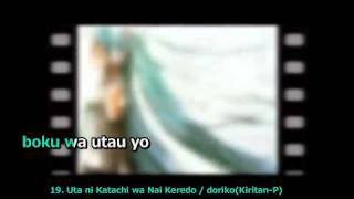 【Karaoke】Vocaloid Medley quotBokura no Utaquot【on vocal】 [upl. by Louisette]