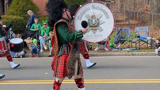 Holyoke Caledonian Pipe Band St Patricks Day Parade Holyoke Mass 2024 [upl. by Onidranreb]