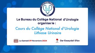 Cours du Collège National d’Urologie  Lithiase urinaire [upl. by Rahs]