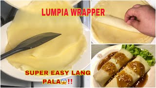 HOW TO MAKE LUMPIA WRAPPER AND SAUCE LUMPIA RECIPE IDEAS [upl. by Cadmann]