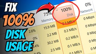 FIX 100 DISK USAGE in 5 Minutes Windows 1011 2024 [upl. by Eerhs]