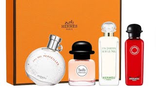 HERMÈS Mini Fragrance Discovery Set honest review Twilly Merveilles Jardín Eau de rhubarbe écarlate [upl. by Asertal922]