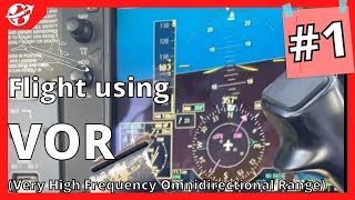 INSIDE COCKPIT VIEW  INTERCEPT amp TRACKING VOR  CESSNA 172 [upl. by Harman]