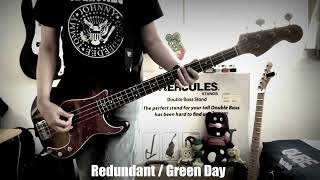 Redundant  Green Day  Bass Cover 181 [upl. by Nwahsad508]