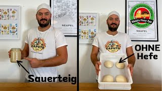 Einfaches Rezept für Sauerteig PIZZA  ohne Hefe [upl. by Brandise]