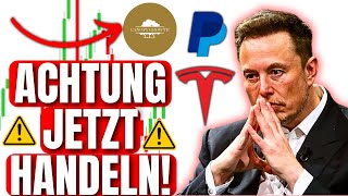 ⚠️TESLA PAYPAL amp CANOPY GROWTH VOR MASSIVEN BEWEGUNGEN SO HANDELST DU RICHTIG [upl. by Aohk]