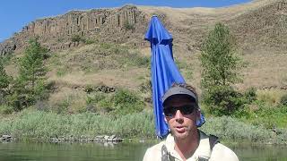 Columnar basalt in the Salmon River canyon Idaho [upl. by Raimes]