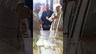 PM Modi visits an exhibition on development works in Varanasi Uttar Pradesh  shorts [upl. by Cesar]