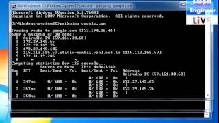 Windows Networking Command Line Tool  PATHPING [upl. by Donica]