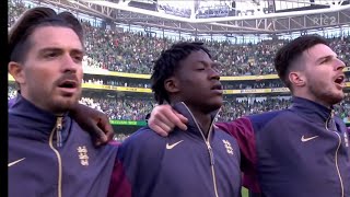 Republic of Ireland vs England National Anthem  UEFA Nations League 202425 [upl. by Terrijo919]