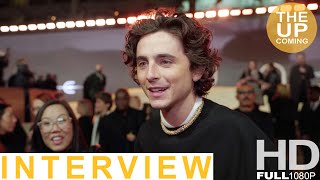 Timothée Chalamet interview on Dune Part 2 at London premiere [upl. by Ronaele600]