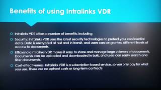 Intralinks Virtual Data Room Overview [upl. by Irim]