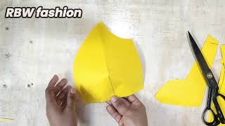 कटोरी ब्लाउज कटिंगkatori blouse cuttingkatori blouse ki paper cutting [upl. by Naitirb]