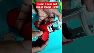 How to Refill 💧 Trodat Printy Round self inking Stamp trodat trending viralvideo [upl. by Ysteb381]