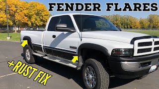 Installing 75 amazon fender flares for 2nd gen Ram 2500 Was it worth the money 99 dodge ram 2500 [upl. by Eal]