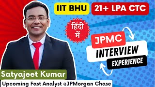 What are the questions asked in the JPMC data analyst interview  Interview Preparation MAS IIT BHU [upl. by Eliam]